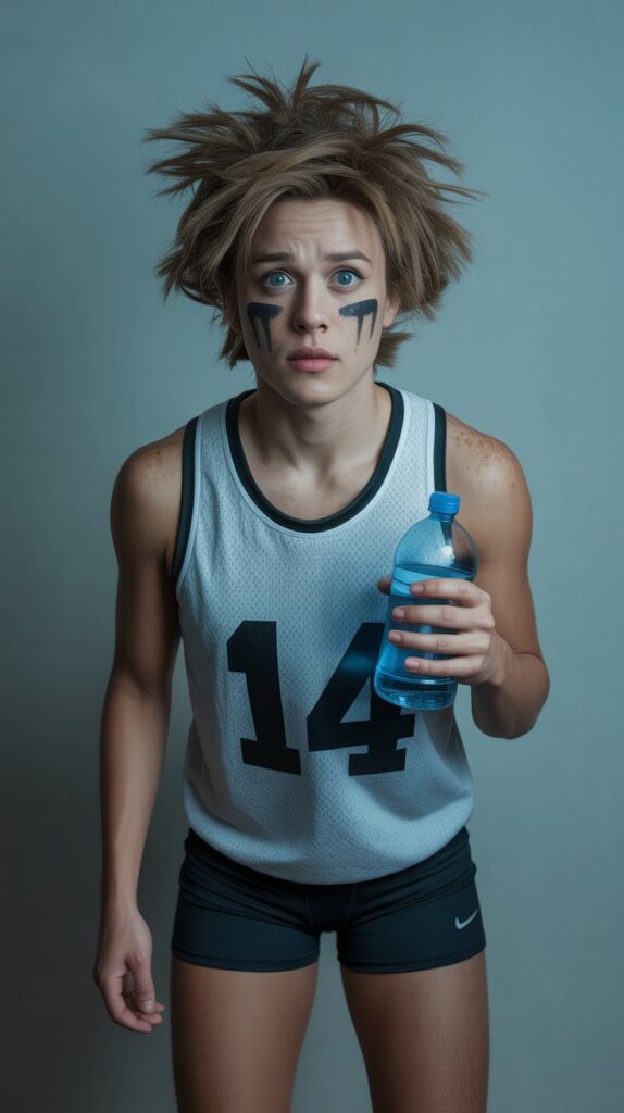 4. The “Almost Athlete”

This costume is hilarious because everyone knows the look of someone who just finished a tough game. You’re sweaty, tired, and carrying yourself like you gave it your all but didn’t quite win. It’s funny, easy, and people immediately recognize the vibe.